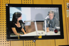 Chris Conrad being interviewed on Chilean National Radio, 2014